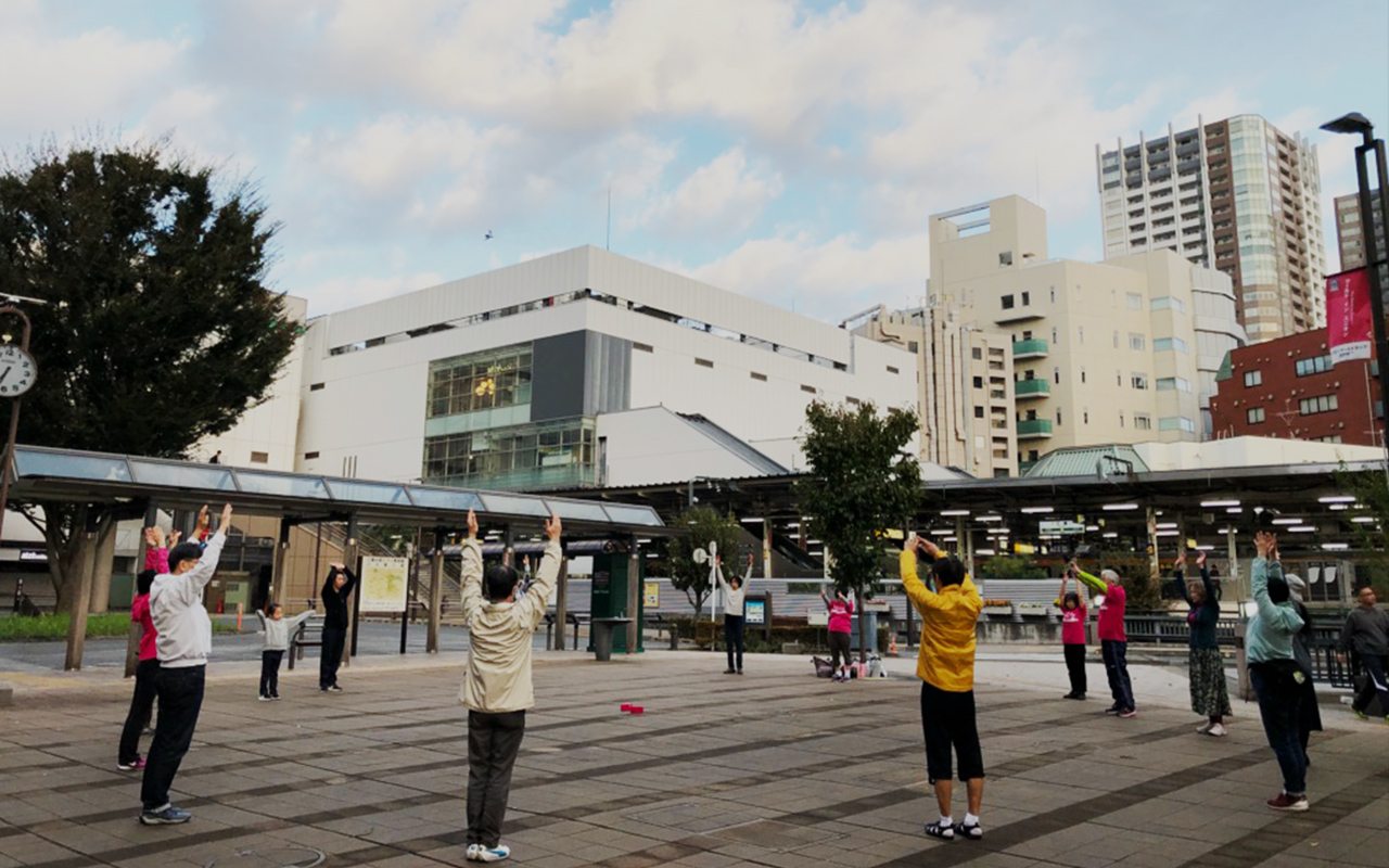 みたか駅前 ラジオ体操