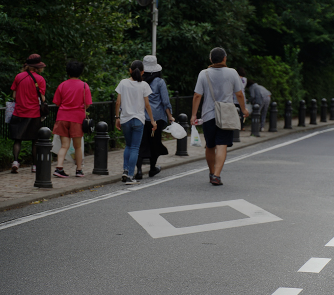 ラジオ体操をしたらみんなでごみ拾い　街もすっきり、気持ちもすっきり！